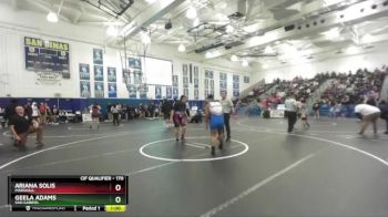 170 lbs Cons. Round 2 - Geela Adams, San Gabriel vs Ariana Solis, Marshall