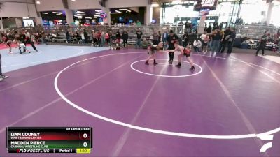 100 lbs Quarterfinal - Madden Pierce, Cardinal Wrestling Club vs Liam Cooney, WAR Training Center