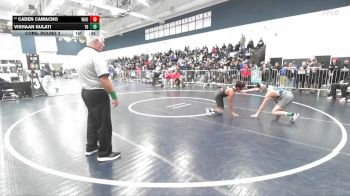 150 lbs Cons. Round 3 - Caden Camacho, Woodbridge vs Vishaan Gulati, Trabuco Hills