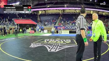 Girls-100 lbs Champ. Round 1 - Aubree Mayr, Dansville Hs Girls vs Alyssa Burr, Whittemore-Prescott Hs Girls