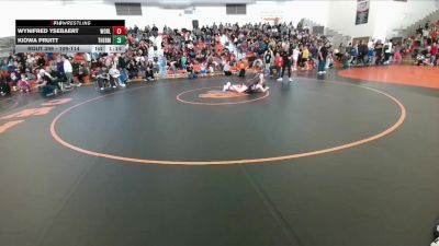 109-114 lbs Cons. Semi - Kiowa Pruitt, Thermopolis Middle School vs Wynifred Ysebaert, Worland Middle School