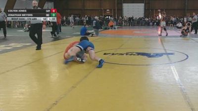 170 lbs Quarterfinal - Colten Jones, Capital Wrestling Club vs Jonathan Meyers, IMG Academy