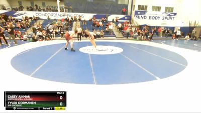 184 lbs Cons. Round 4 - Casey Aikman, North Central College vs Tyler Dormanen, UW-LaCrosse