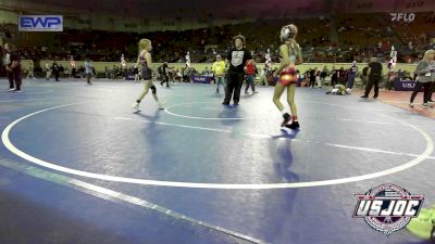 80 lbs Consi Of 8 #1 - Alexcia Duran, South Central Punisher Wrestling Club vs Paisleigh Carpenter, Midwest City Bombers Youth Wrestling Club