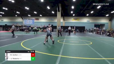 133 lbs Consi Of 8 #1 - Martial Sutton, UCONN vs Jeremy Roberts, Grays Harbor