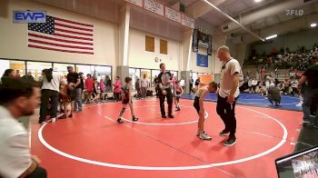 58 lbs Consi Of 4 - Weston Myers, Pawhuska Elks Takedown vs Conner Woods, Salina Wrestling Club