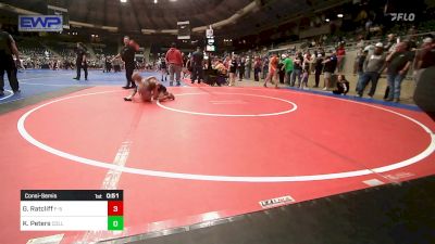 55 lbs Consolation - Gunnar Ratcliff, F-5 Grappling vs Kaysen Peters, Collinsville Cardinal Youth Wrestling