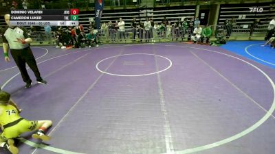 85 lbs Consolation - Dominic Velardi, Jersey 74 vs Cameron Luker, The Outsiders
