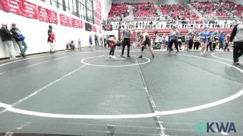 120 lbs Quarterfinal - Keely Woods, Murray County Takedown Club vs Tavyon Clark, Del City Little League Wrestling