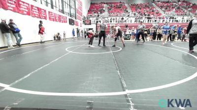 120 lbs Quarterfinal - Keely Woods, Murray County Takedown Club vs Tavyon Clark, Del City Little League Wrestling