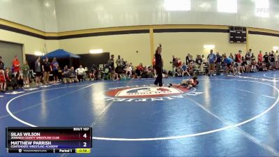 45 lbs Quarterfinal - Silas Wilson, Jennings County Wrestling Club vs Matthew Parrish, Contenders Wrestling Academy