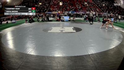 G 138 lbs 3rd Place Match - Sofia Brown, Bonners Ferry vs Courtney Hunt, American Falls