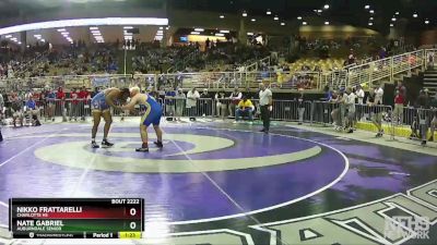 2A 285 lbs Quarterfinal - Nikko Frattarelli, Charlotte Hs vs Nate Gabriel, Auburndale Senior