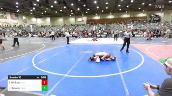 86 lbs Round Of 16 - Thomas Philpot, Gladiator Wrestling vs Lyncoln Salazar, Greenwave Youth WC