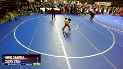 83 lbs 7th Place Match - Xander Figueiredo, Central Catholic Wrestling Club vs Andrew Garcia, Rough House Wrestling