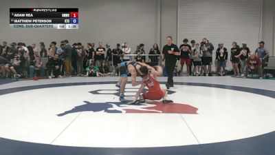 62 kg Cons. Sub-quarters - Adam Rea, Open Mats Wrestling Club vs Matthew Peterson, KD Training Center