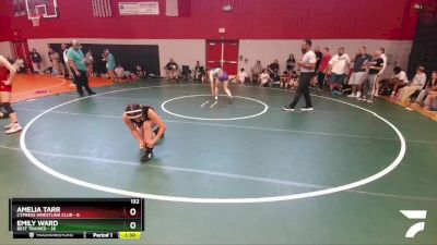 132 lbs Round 6 (8 Team) - Emily Ward, Best Trained vs Amelia Tarr, Cypress Wrestling Club