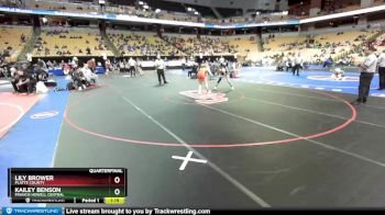 115 Class 2 lbs Quarterfinal - Kailey Benson, Francis Howell Central vs Lily Brower, Platte County