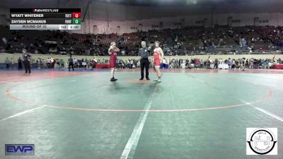 200 lbs Round Of 32 - Zayden McManus, Fort Gibson Youth Wrestling vs Wyatt Whitener, Tuttle