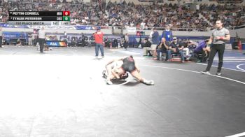 128-D2 1st Place Match - Tynlee Petersen, Crismon vs Peytin Corbell, Morenci High School