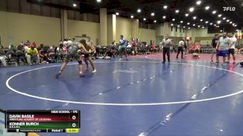 175 lbs Cons. Round 5 - Konner Burch, B.R.A.W.L vs Davin Basile, Wrestling Academy Of Louisiana