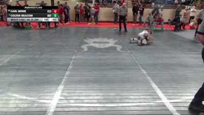 80_B lbs Round Of 32 - Carl Brine, Peters Twp vs Colten Beacom, United