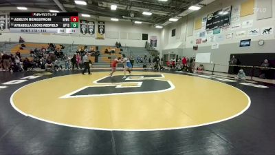 145 lbs Cons. Round 2 - Adelyn Bergstrom, Newcastle vs Ayrabella Locke-Redfield, Upton