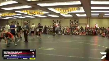 75 lbs Round 3 (6 Team) - Brynn Cunningham, MGW- Bangster Berry vs Isabella Thiel, MGW- Wydlin Watermelon