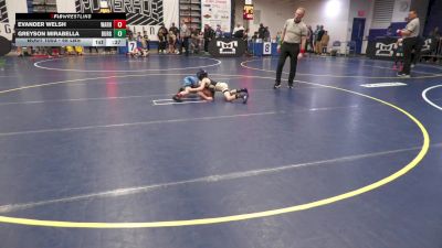 48 lbs Round Of 16 - Evander Welsh, Warhawks vs Greyson Mirabella, Burgettstown