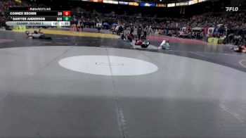 132 lbs Champ. Round 2 - Conner Brown, Sandpoint vs Sawyer Anderson, Highland