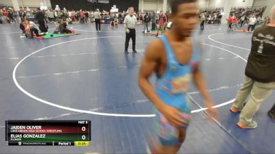 144 lbs Cons. Round 4 - Jaiden Oliver, Lake Gibson High School Wrestling vs Elias Gonzalez, Illinois