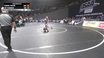 6A Boys 120 lbs Cons. Round 2 - Samuel Hesler, North Medford Boys vs Art Summers, Ida B. Wells Boys