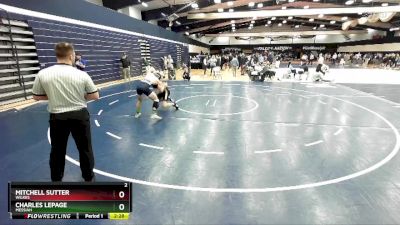 157 lbs Champ. Round 1 - Mitchell Sutter, Wilkes vs Charles Lepage, Messiah