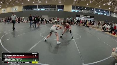 92 lbs Round 3 - Gracelynn Watts, Crossroads Wrestling vs Moorad Mooradian, New Kent WC