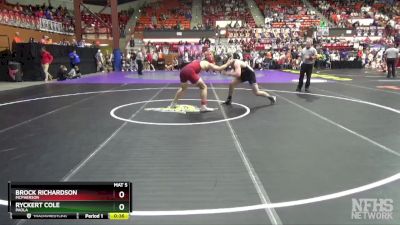 4A 190 lbs Cons. Round 1 - Ryckert Cole, Paola vs Brock Richardson, McPherson