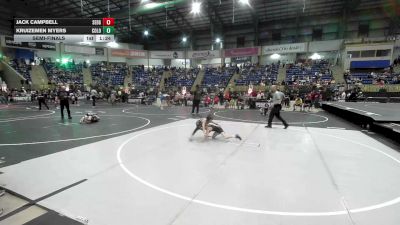61 lbs Semifinal - Jack Campbell, Sedgwick County Fleming vs Kruizemen Myers, Colorado Hammers