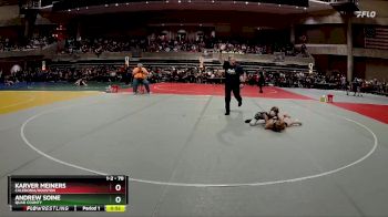 70 lbs Champ. Round 1 - Andrew Soine, Quad County vs Karver Meiners, Caledonia/Houston