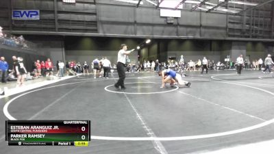 110 lbs Quarterfinal - Parker Ramsey, Black Fox vs Esteban Aranguiz Jr., South Central Punishers