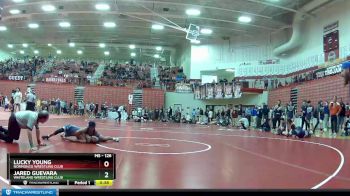 126 lbs Cons. Round 3 - Jared Guevara, Whiteland Wrestling Club vs Lucky Young, Normonco Wrestling Club