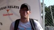 Kyle Miller ATC after mile 2011 Texas Relays