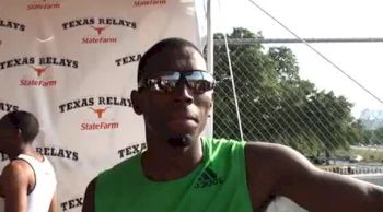 Mike Tinsley after 4x400 invite 2011 Texas Relays