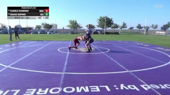 125 lbs Champ. Round 2 - Camilo Ramirez, Mt. San Antonio College vs Izaias Espino, Modesto Junior College