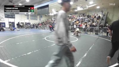 126 lbs Cons. Semi - Josiah Leyvas, La Serna vs Oscar Mendoza, Servite