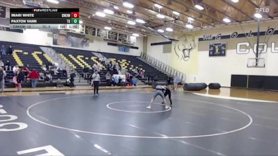 132 lbs Round 3 (3 Team) - Imari White, Carrollton Creekview vs Paxton Vann, Lewisville The Colony