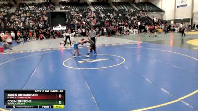 85 lbs Cons. Round 2 - Jaxen Richardson, Plains Elite Wrestling vs Colin Simmons, Republic County