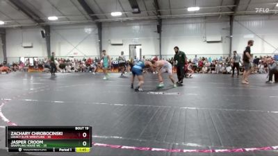 126 lbs Quarterfinal - Zachary Chrobocinski, Legacy Elite Wrestling vs Jasper Croom, Grappling House WC