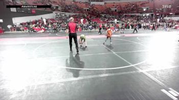 95 lbs 5th Place Match - Klay Gajewski, Edgar vs Enzo Riggio, Poynette Panther Youth Wrestling