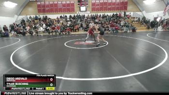 120 2B 7th Place Match - Diego AREVALO, Brewster vs Tyler Busching, Okanogan