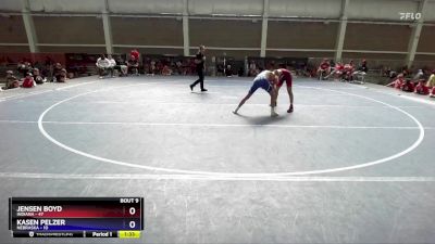 113 lbs Quarters & 1st Wb (16 Team) - Jensen Boyd, Indiana vs Kasen Pelzer, Nebraska