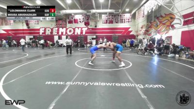 190 lbs Quarterfinal - Mousa Abughazaleh, Gilroy vs Lolomanaia Clark, Clovis
